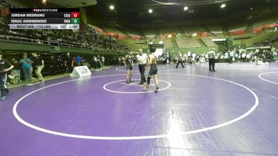 115 lbs 9th Place - Jordan Medrano, Cesar Chavez vs Issac Arismendez, Frontier