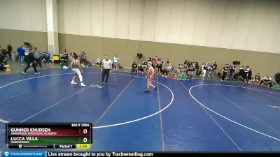 120-127 lbs Round 2 - Gunner Knudsen, Sanderson Wrestling Academy vs Lucca Villa, Independent