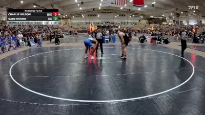 215 lbs Semis & 1st Wb (8 Team) - Gabe Moore, Cleveland High School vs Charlie Wilson, Dobyns Bennett High School