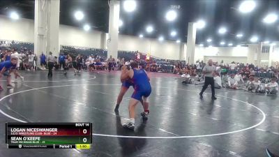 215 lbs Round 4 (8 Team) - Sean O`Keefe, Team Michigan Blue vs Logan Niceswanger, S.E.O. Wrestling Club- Blue