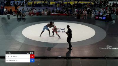 144 lbs Rnd Of 128 - Nathaniel Carter, MI vs Abraham Amoako, NJ