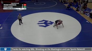 141 lbs Cons. Round 2 - Braden Henderson, Roanoke College vs Khalil Boddie, Marymount University