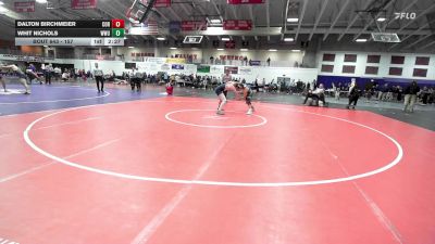 157 lbs Cons. Round 4 - Dalton Birchmeier, Cornerstone vs Whit Nichols, William Woods University