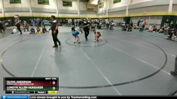 100 lbs Round 1 - Olivia Anderson, Dakota Boyz Wrestling Club vs Londyn Allen-Hunsaker, Governor Wrestling