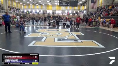 93 lbs Round 3 - August Wagaman, Pack732 Wrestling Academy vs Holden Baker, Team Valley Wrestling Club