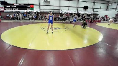 120 lbs Cons. Round 3 - Conner Stowe, Carbon vs Gage Lefler, Carbon