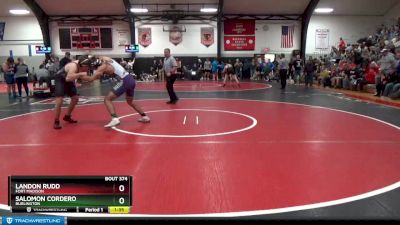 182 lbs Quarterfinal - Landon Rudd, Fort Madison vs Salomon Cordero, Burlington