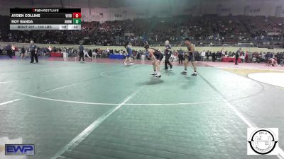 150 lbs Consi Of 8 #1 - Ayden Collins, Verdigris vs Roy Banda, Ardmore Junior High