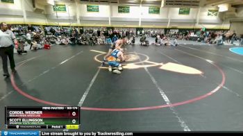 165-174 lbs Semifinal - Scott Ellingson, Spearfish Youth Wrestling vs Cordel Weidner, Beulah Miner Wrestling