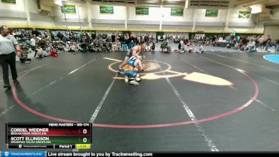 165-174 lbs Semifinal - Scott Ellingson, Spearfish Youth Wrestling vs Cordel Weidner, Beulah Miner Wrestling