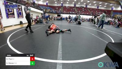 64 lbs Consi Of 4 - Brogan Paul, Del City Little League vs Slade Stone, Piedmont