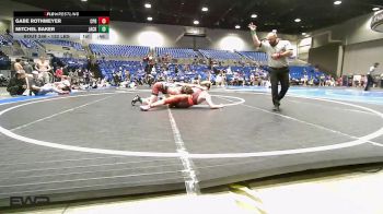 132 lbs Consolation - Gabe Rothmeyer, Panther Youth Wrestling vs Mitchel Baker, Jackson