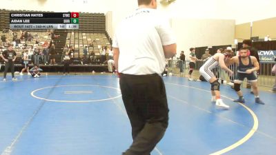 140-H lbs Round Of 16 - Christian Hayes, Shore Thing WC vs Aidan Lee, Savage Wrestling Academy