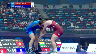 69 kg Final 3-5 - Nino Samkharadze, Georgia vs Milana Ulanova, Kyrgyzstan