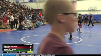 108 lbs Cons. Round 3 - Kimberly Pena, Temescal Canyon vs Zayden Zentner, Temecula