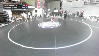 75 lbs Oscar Martinez III, KCWA - Kern County Wrestling Association vs Jayden Kai Villamil, SDIKWA - San Diego-Imperial Kids Wrestling Association