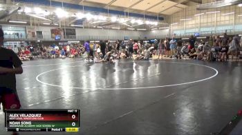 152 lbs Cons. Round 4 - Noah Song, Woodward Academy High School W vs Alex Velazquez, Next Level Wrestling Club