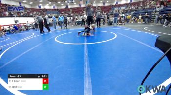 40 lbs Round Of 16 - Rhiller Ellison, El Reno Wrestling Club vs Ryder Hall, Tecumseh Youth Wrestling