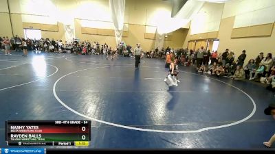 54 lbs Cons. Round 1 - Nashy Yates, Delta Wrestling Club vs Rayden Balls, Talons Wrestling Team