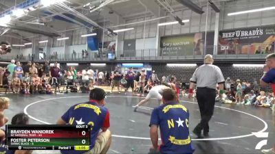 116 lbs Round 1 (10 Team) - Brayden Waniorek, NC National Team vs Foster Peterson, SVRWC Black