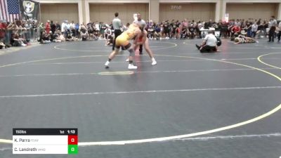 150 lbs Round Of 128 - Kane Parra, Fearless WC vs Cash Landreth, Vanguard WC