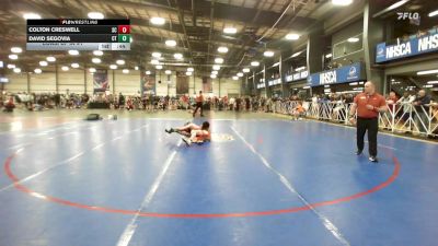 113 lbs Consi Of 64 #1 - Colton Creswell, SC vs David Segovia, CT