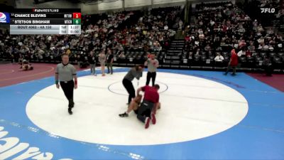 4A 150 lbs Champ. Round 1 - Stetson Bingham, Mt Crest vs Chance Blevins, Mt View