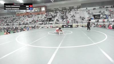 46 kg Cons. Quarters - Olivia Hernandez, Beaver Dam Wrestling Club vs Madyn Overman, Valiant Wrestling Club