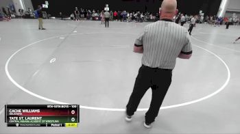 100 lbs Cons. Round 7 - Tate St. Laurent, Central Indiana Academy Of Wrestling vs Cache Williams, Oklahoma