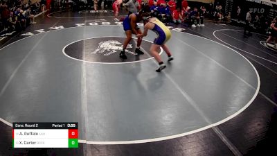 215 lbs Cons. Round 2 - Aaron Ruffalo, Avella Area Hs vs Xavier Carter, Beaver County Christian School