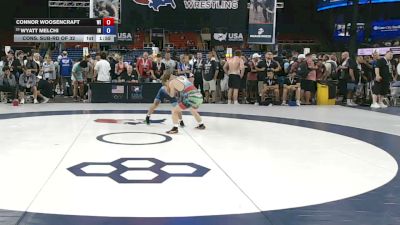 100 lbs Cons. Sub-rd Of 32 - Connor Woosencraft, Wisconsin vs Wyatt Melchi, Indiana