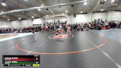 132 lbs Cons. Round 2 - Logan Ruder, Loveland vs Zaden Seibel, Laramie