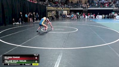 100G Cons. Round 1 - RYLEIGH TEAGUE, Kodiak vs Melanie Soliz- Taylor, Lathrop Wrestling