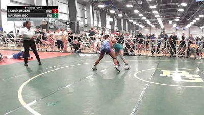 132 lbs Rr Rnd 2 - Legend Pender, Valebound Wrestling Club - HSG vs Madeline Ngo, MetroWest United Pink - HSG