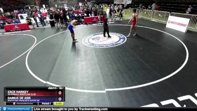 182 lbs Cons. Round 4 - Zack Harkey, Silverback Wrestling Club vs Darius De Asis, South San Francisco Gator WC