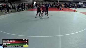 215 lbs Quarterfinal - Levi Lewis, F/MCC vs Kingston Beach, Centennial