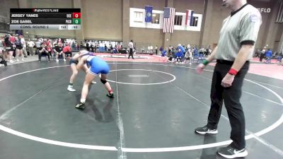 120 lbs Cons. Round 5 - Jersey Yanes, Deer Creek vs Zoe Gabel, Pine Creek