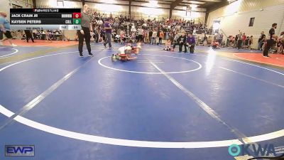 55 lbs Rr Rnd 3 - Jack Crain Jr, Skiatook Youth Wrestling vs Kaysen Peters, Collinsville Cardinal Youth Wrestling