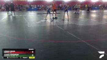 97-100 lbs Round 1 - Jonah Odum, Roncalli vs Caden Simonson, Rochester Century