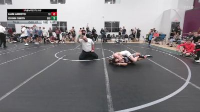 100 lbs Round 2 - Quinn Smith, Ohio Gold Black vs Liam Arroyo, Taylor Hammers