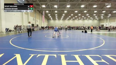 170 lbs Round Of 32 - Ryley Williams, SC vs Karson Snyder, PA