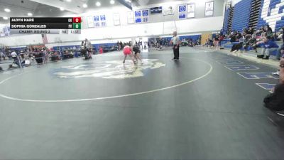 140 lbs Champ. Round 2 - Sophia Gonzales, Pioneer Valley vs Jadyn Hare, Oak Hills