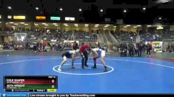 182 lbs Quarterfinals (8 Team) - Seth Wright, 4A Mazama vs Cole Shafer, 4A La Grande