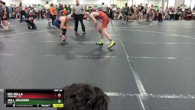 132 lbs Round 3 (4 Team) - Gio Rella, Town WC vs Will Grassini, VHW