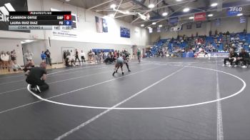 131 lbs Cons. Round 4 - Laura Ruiz Diaz, Presbyterian vs Cameron Ortiz, Campbellsville University