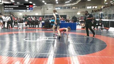 57kg Quarterfinal - Myla Blackshaw, Matmen Wrestling Club vs Maya Race, Westsider Wrestling