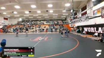 71 lbs Cons. Round 1 - Dietrich Otto, Greybull Basin Athletic Club vs Mason Rothbart, Buffalo Outlaws Wrestling