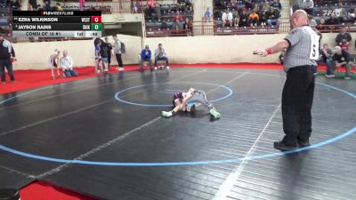 60_B lbs Consi Of 16 #1 - Ezra Wilkinson, West Branch vs Jayson Rains, Shikellamy