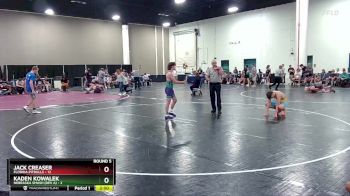 126 lbs Round 5 (6 Team) - Kaden Kowalek, Nebraska Smash (Dev A) vs Jack Creaser, Florida Pitbulls