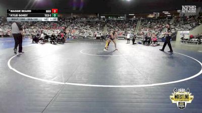 G5A-140 lbs Semifinal - Kylei Gokey, TECUMSEH (Girls) vs Maggie Beaird, MANNFORD (Girls)